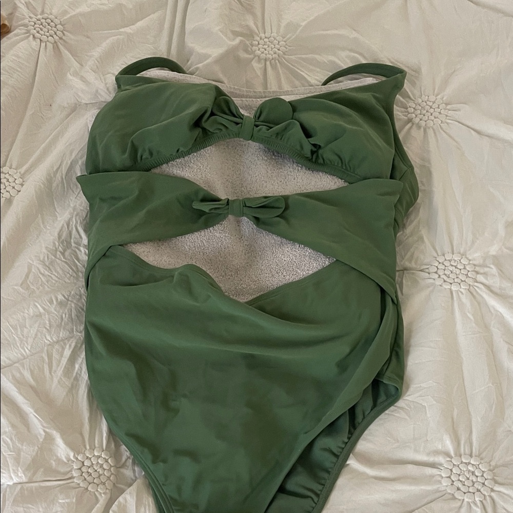 Adore Me Forest Green Swimwear